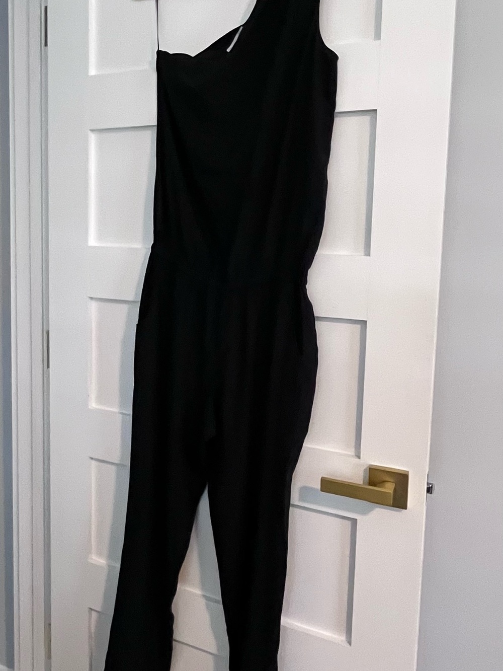 Ramy Brook Black One-Shoulder Jumpsuit